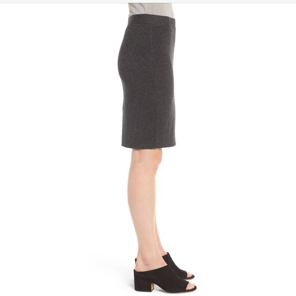 New w/Tags - Eileen Fisher Sleek Tencel Merino Pencil Skirt, Charcoal, Large - Picture 5 of 9